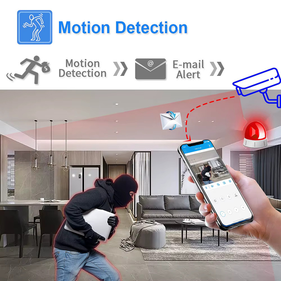 NINIVISION 4K 8MP CCTV Überwachungskamera mit 24h Vollfarb-Nachtsicht, AHD Digital, H.265 und LED-Array für Außenbereiche - Bild 2