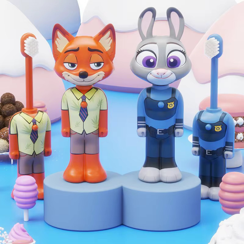 HEROCROSS Disney Zootopia Judy Nick Anime-Figur, Zahnbürste - Bild 2