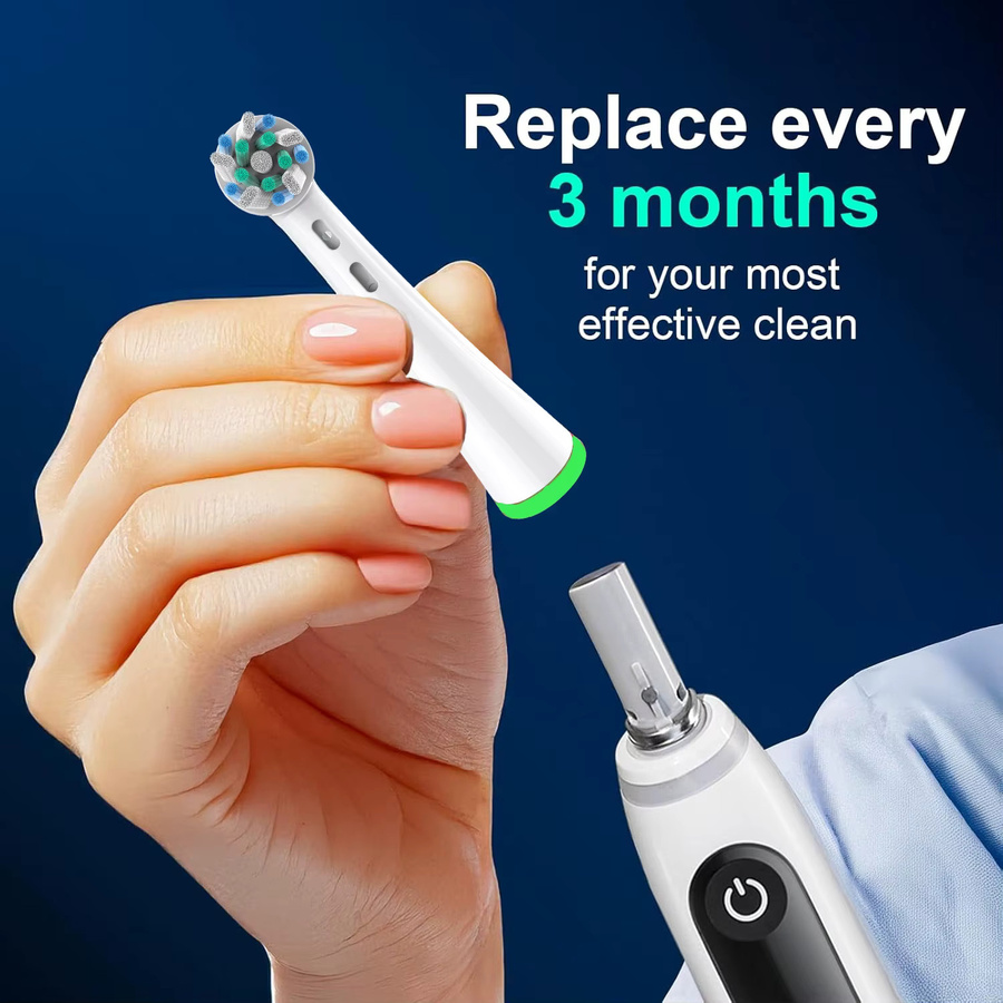 KVIFO Ersatzbürstenköpfe für Oral B iO Elektrische Zahnbürsten, Black - Bild 4