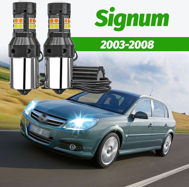 VENDY 2 Stück Dual-Modus LED DRL Blinker und Tagfahrlicht Zubehör für Opel Signum - Bild 1