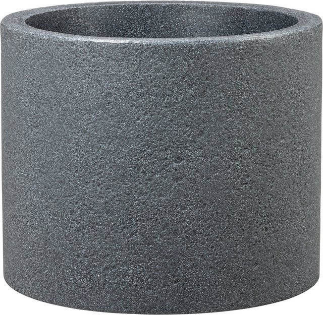 Scheurich Pflanzgefäß Riva in Schwarz Granit, Zylinderform, Durchmesser: 40 cm, Höhe: 31 cm - Bild 1
