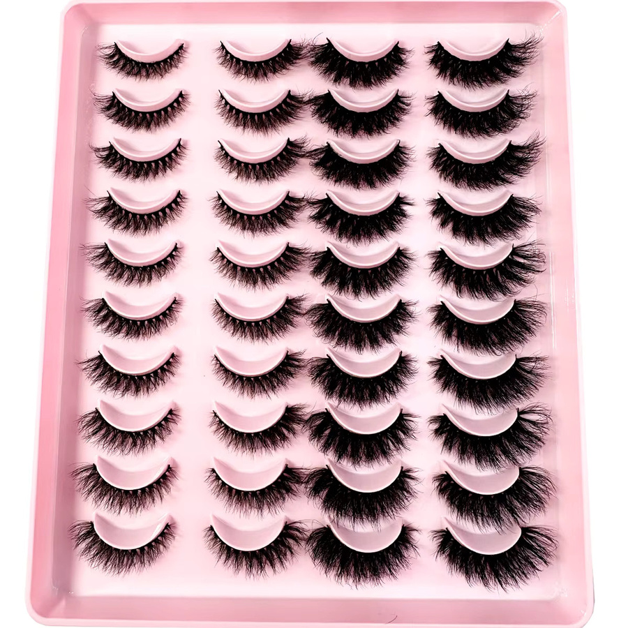 LYBCG Falsche Wimpern, 10/20 Paare, 3D Nerz Wimpern, Unisex - Bild 4