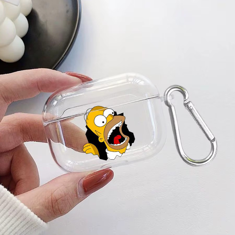 The Simpsons transparente Kopfhörerhülle für AirPods Pro und AirPods 1, 2, 3, 4 - Bild 3