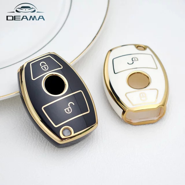 JAMEO AUTO TPU Schlüsselhülle für Mercedes Benz A C E S G Klasse GLA CLA GLK GLC CLS W204 W463 W176 W251 W205 AMG Fernbedienung Schlüssel Abdeckung - Bild 1