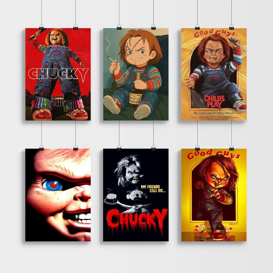 Wasserfester Chucky Horrorfilm Aufkleber von Moetch in Mehrfarbig für Ästhetische Wandgestaltung - Bild 3