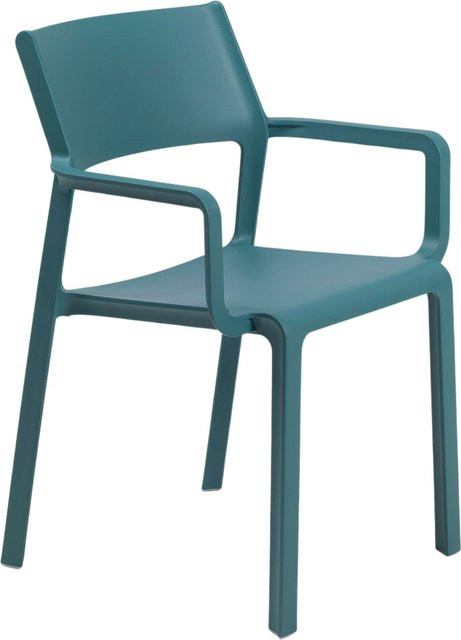 Nardi Trill Armlehnstuhl aus Kunststoff in Blau und Türkis für Garten, Balkon und Terrasse - Bild 1