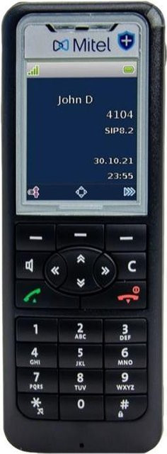 Mitel 622dt Schnurloses Erweiterungshandgerät mit DECTGAP und Bluetooth in Schwarz - Bild 1