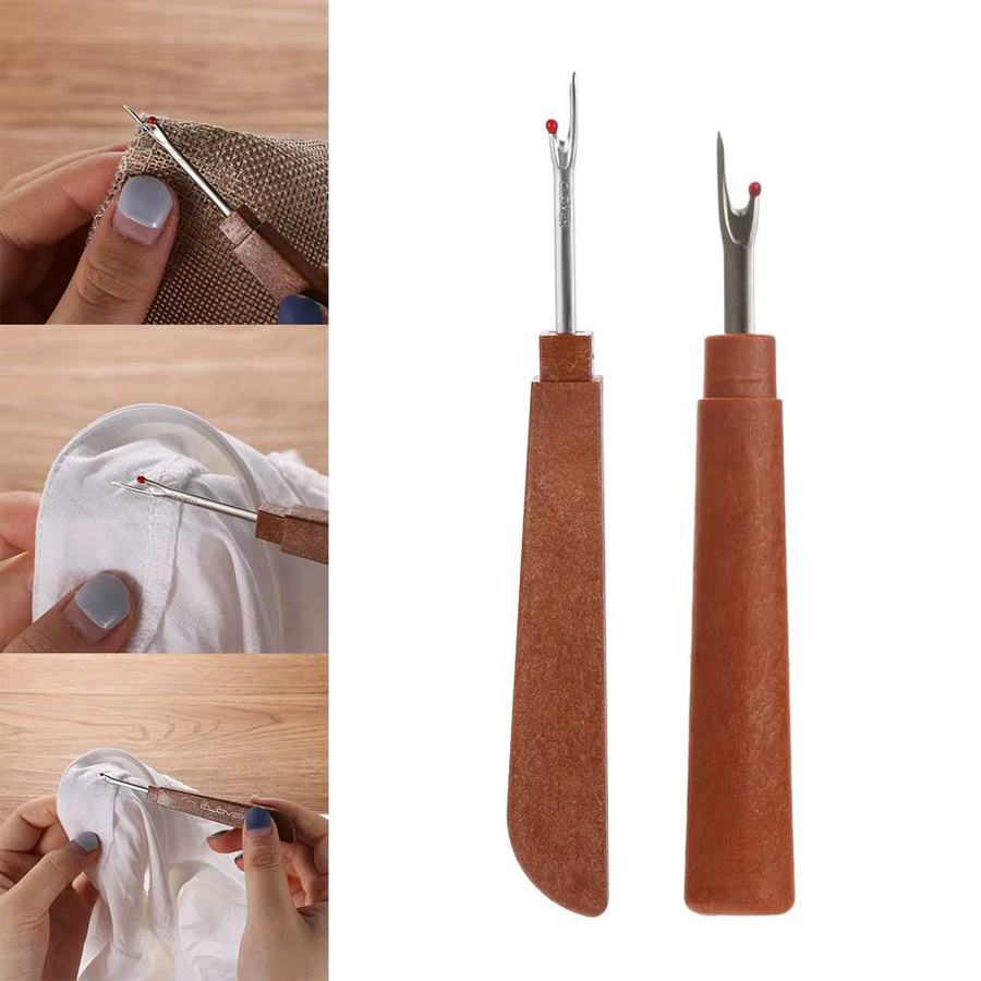 Handlicher Naunaufzieher aus Kunststoff mit Fadenschneider in Braun für deine Nähprojekte und DIY-Handwerk - Bild 5