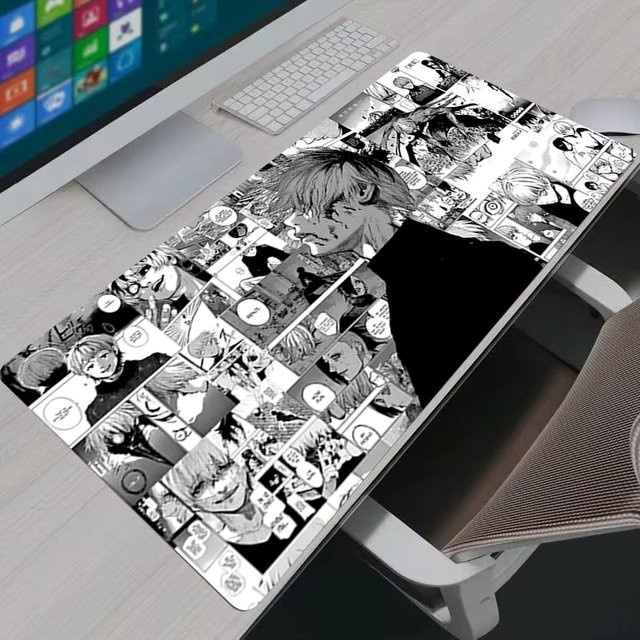 Bandai Mauspad Anime Tokyo Ghoul Kaneki Ken in Schwarz-Weiß, rutschfeste Mausunterlage für Computer und Gaming - Bild 1
