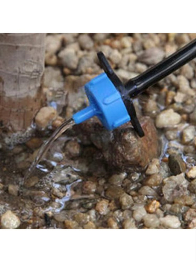 Shunmaii 100 Stück Druckkompensierende Tropfer in Blau für dein Gartenbewässerungssystem - Bild 4