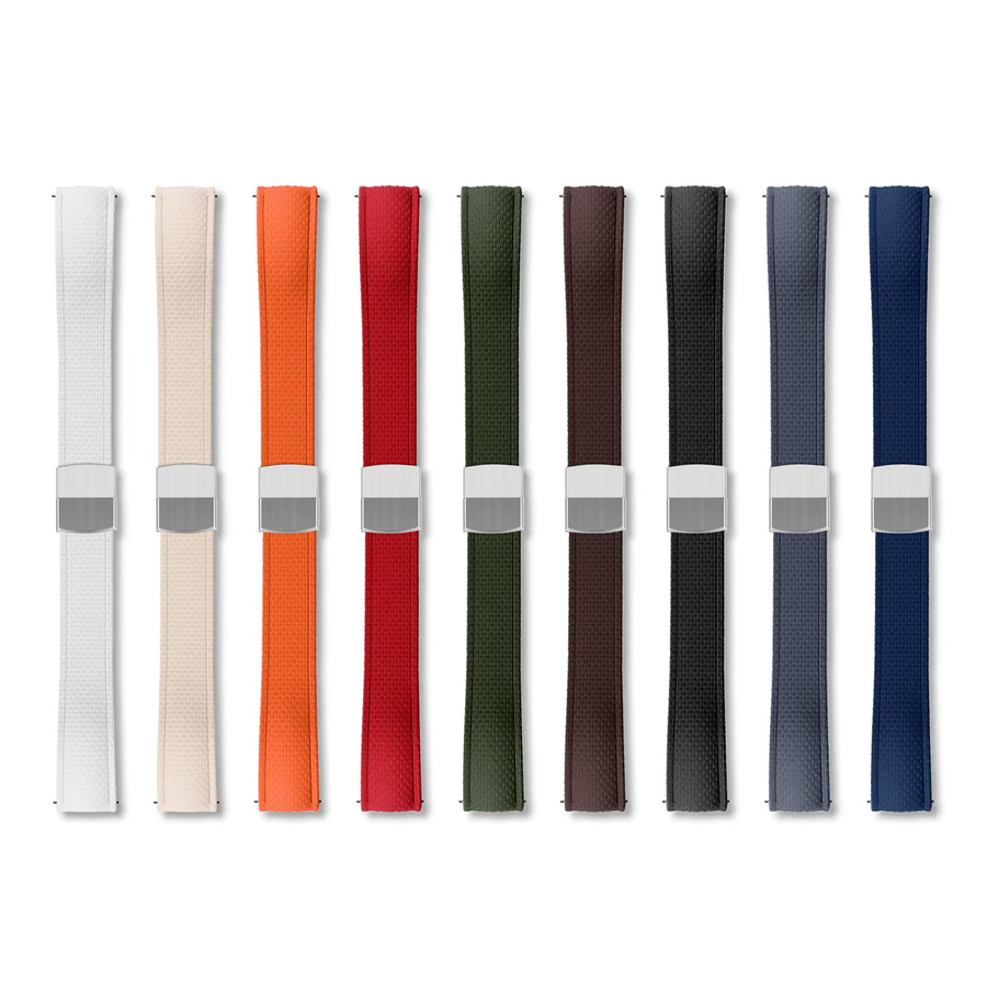KEEGFEG Uhrenarmband FKM-Gummi, Schnellverschluss, Herren und Damen - Bild 2