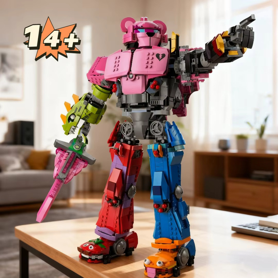 MINISO Mecha Teamleiter Bausteine Roboter Puzzle-Modell aus Kunststoff, 2503 Teile, Mehrfarbig - Bild 2