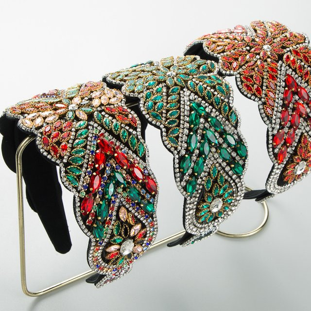 Stirnband Retro Barock, Strass, Damen - Bild 1