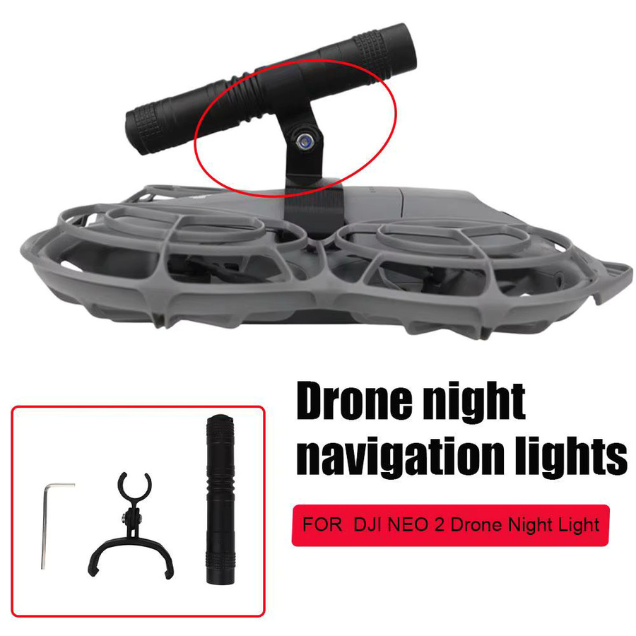 DJI NEO 2 Nachtnavigations-Lichter mit LED-Taschenlampe und Flip-Halterung als Drohnen-Zubehör - Bild 2