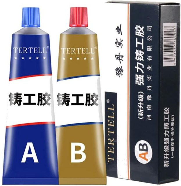 LIUXING Kaltschweißkleber Epoxy-Metallreparaturkleber hitzebeständig, 100 g - Bild 1