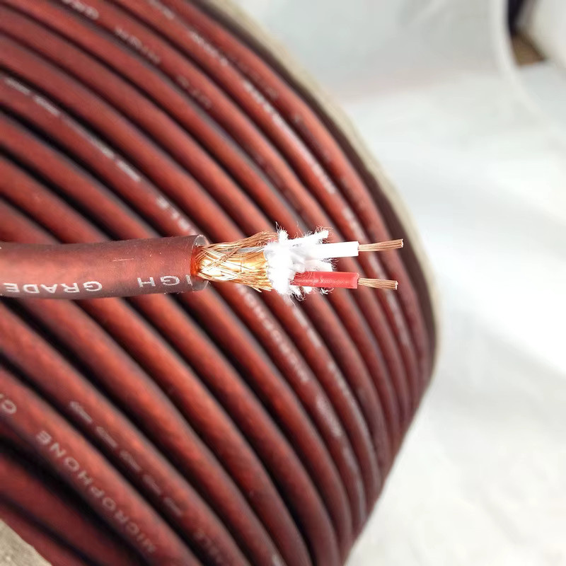 Braunes Mikrofonkabel aus reinem Kupfer mit Dual-Core für Karaoke und Mischpulte - Bild 4