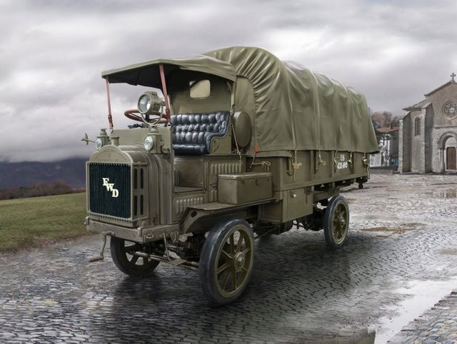 ICM FWD Type B, WWI US Army Truck, Fahrzeuge, Grün - Bild 1