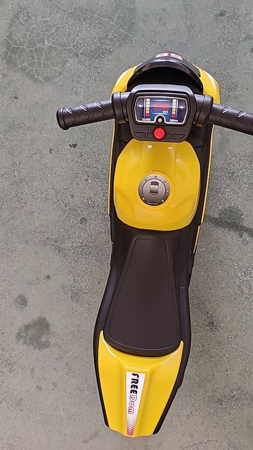 Aosom Laufrad, Motorrad-Design, Gelb, ab 1,5 Jahre - Bild 1