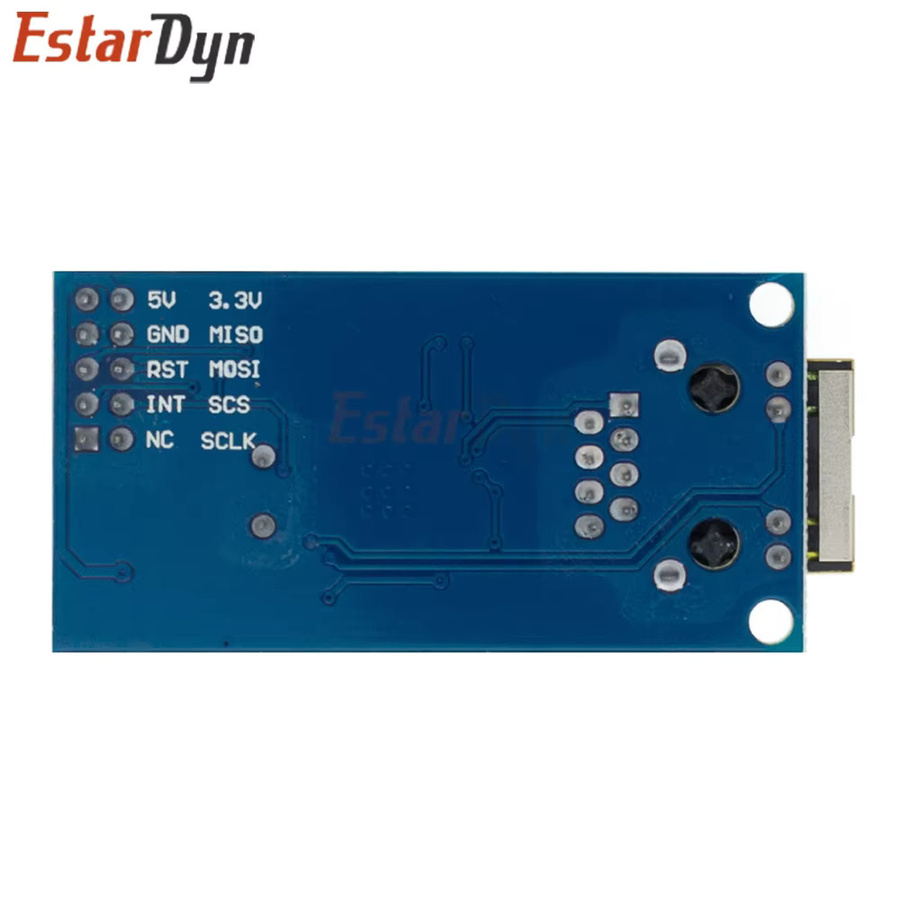 Estardyn W5500 Ethernet-Netzwerkmodul für TCP/IP Hardware mit Unterstützung für 51/STM32 Mikrocontroller in Blau - Bild 3