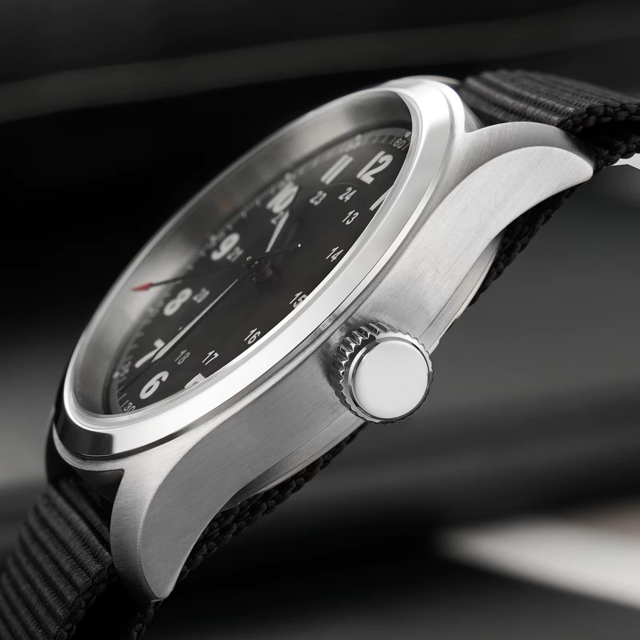 Militado Armbanduhr, Quarz, Edelstahl, Schwarz, Saphirglas, Herren - Bild 4