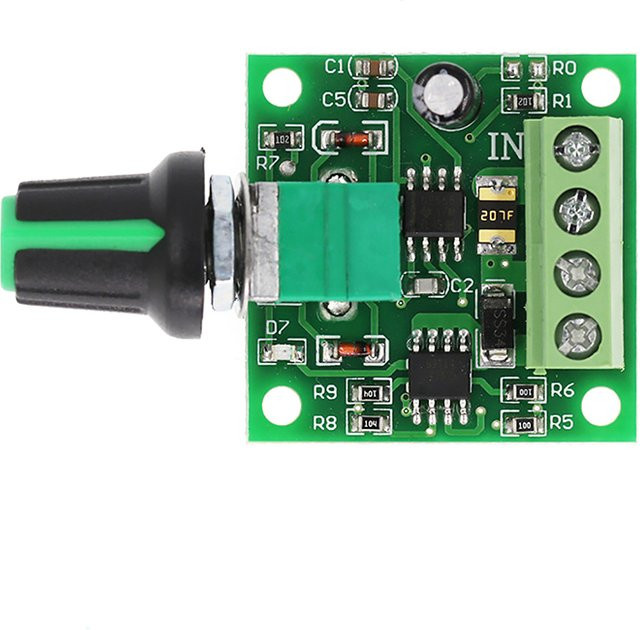 Geschwindigkeitsregler für Gleichstrommotoren mit 1,8V bis 12V und 2A in Grün - Bild 1
