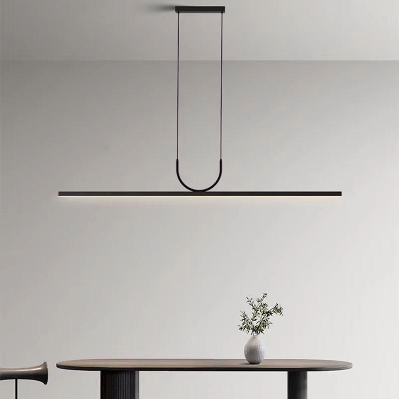 Moderne LED-Pendelleuchte von MZISOSOD in Schwarz für Esszimmer und Küche - Bild 2