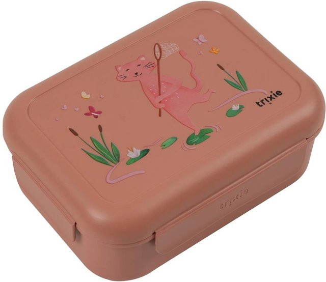 Trixie Brotdose mit Clips und Fächtern in Pink - Bild 1