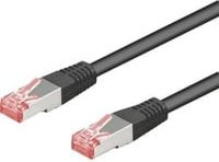 Goobay Netzwerkkabel Cat.6 S/STP Ethernet LAN Patchkabel RJ45 Schwarz 10 m - Bild 1