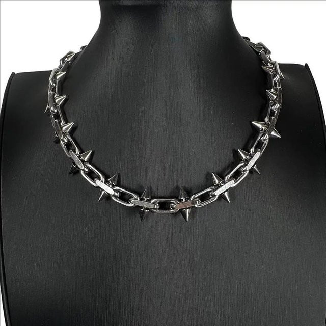 Halskette Edelstahl, Schwarz, Unisex - Bild 1