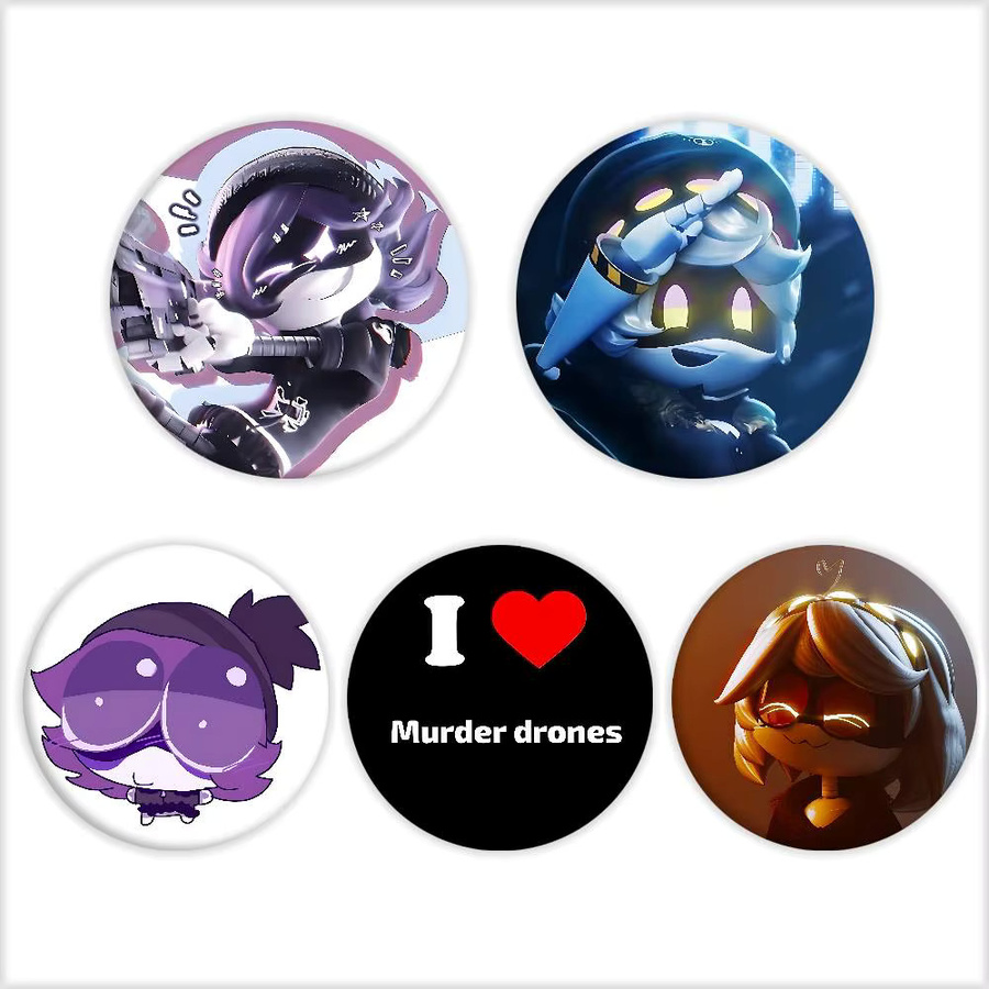 52TOYS Brosche, M-Murder Drohnen Anime, Weißblech - Bild 6