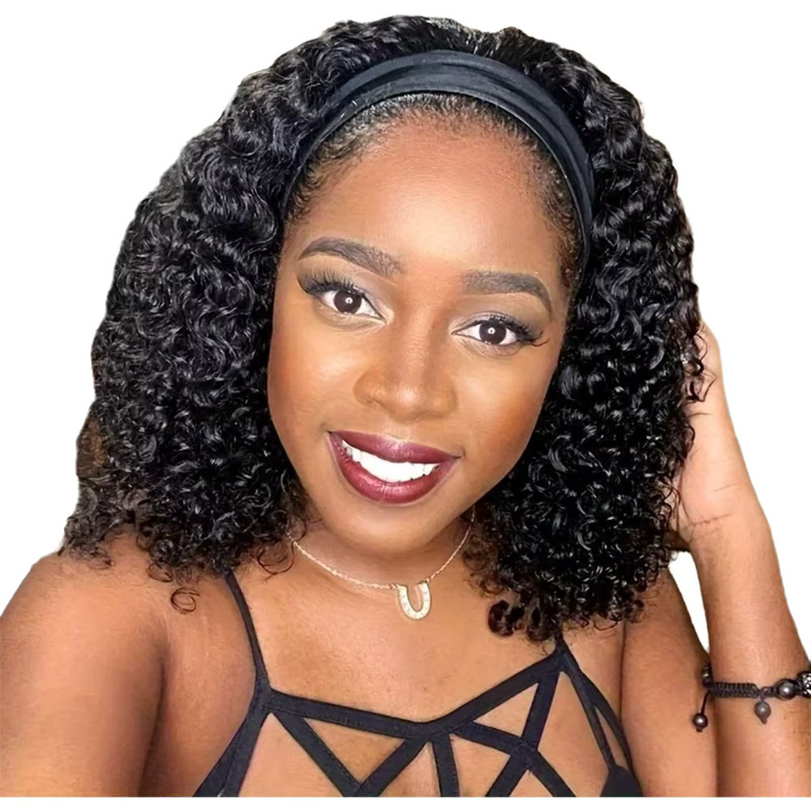 FIUMER Perücke, Body Wave Brasilianische Remy Echthaar, Kinky Curly, Damen - Bild 5