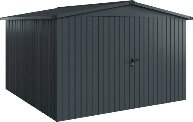 Hörmann EcoStar Gerätehaus Euroline Satteldach 2-flg in Anthrazitgrau B: 333 cm, T: 325 cm - Bild 1