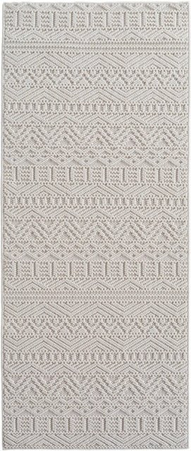 Ayyildiz Flachgewebeteppich Helix Creme mit modernem Design, Breite: 80 cm, Länge: 250 cm - Bild 1