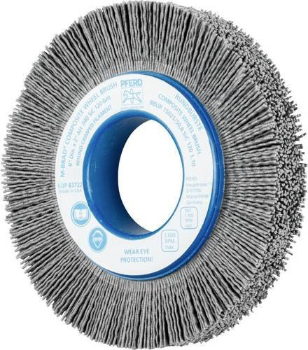 PFERD TOOLS COMPOSITE Rundbürste RBUP für Winkelschleifer, SiC-Filament, Korn 120, Farbe: Grau - Bild 1
