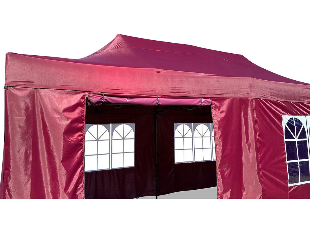 GRASEKAMP Faltpavillon Premium Line mit Seitenteilen, Farbe: Bordeaux, B/T/H: 600 x 300 x 250 cm - Bild 2