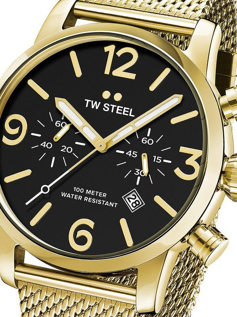 TW Steel Chronograph, Quarz, Edelstahl, 48 mm, Herren - Bild 1