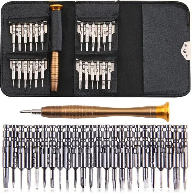 DJI Drone Reparatur Tool Kit 25 in 1 Schraubendreher Set in Schwarz für DJI Mini 2, Mini 3 Pro, Mavic Air 2, 2S Pro und Phantom 4/3 sowie Smartphones - Bild 1