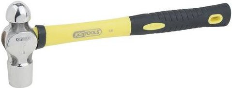 KS Tools Schlosserhammer Club in Gelb mit Glasfasergriff, Gewicht: 1,07 kg, Länge: 35,5 cm - Bild 1