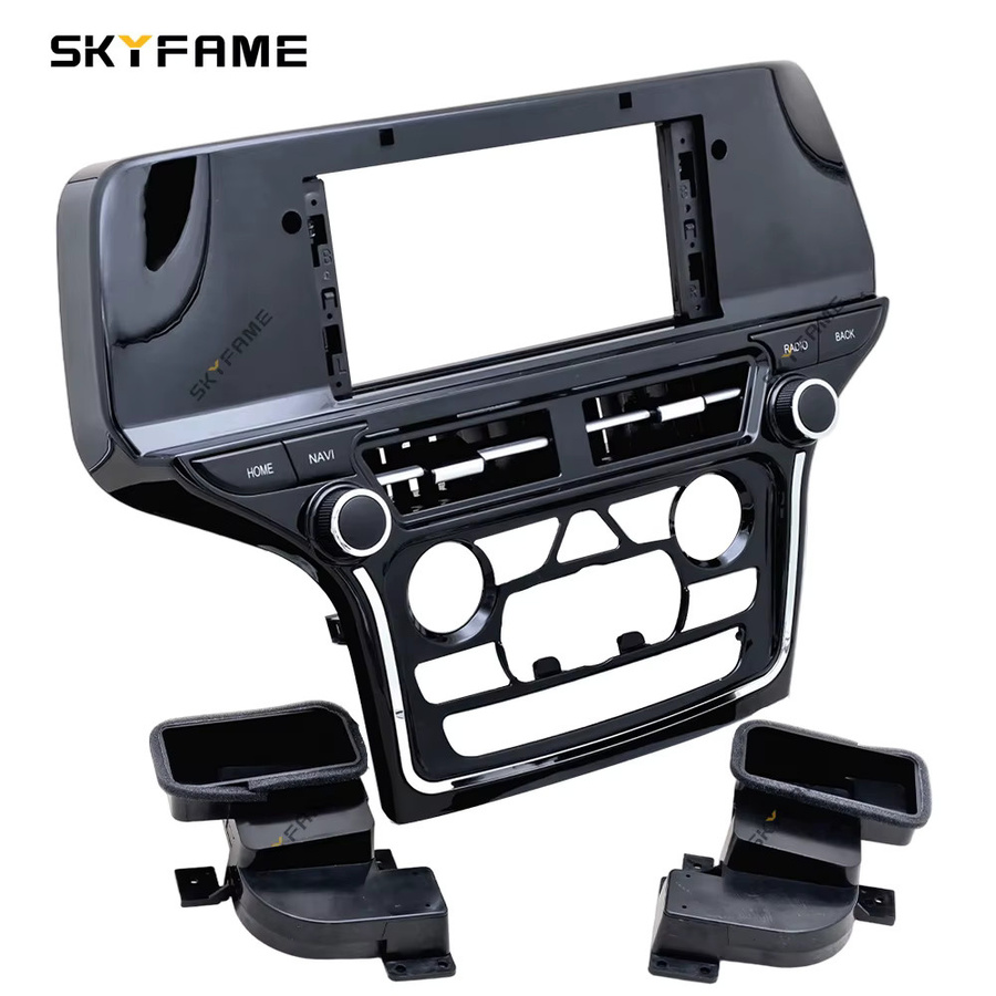 SKYFAME Auto-Rahmenadapter mit Canbus Box für Android Radio Armaturenbrett-Einbausatz für Jeep Grand Cherokee, Schwarz, 9/10/12,3/13,1 Zoll - Bild 3