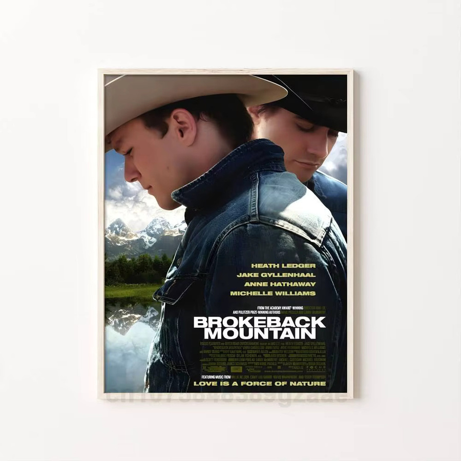 Selbstklebendes Filmplakat Brokeback Mountain als klassische Wandkunst-Dekoration in Multicolor - Bild 6