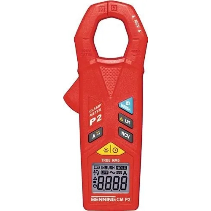 Benning CM P2 Digitales Stromzangenmultimeter für AC/DC, CAT III 600 V, Farbe: Rot - Bild 2