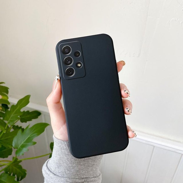 Samsung Kamera Schutzhülle aus mattem Silikon für Galaxy S25 Ultra S24 FE S23 Plus A56 A36 A16 A55 A06 A35 A15 5G A17 S26 in Schwarz - Bild 1