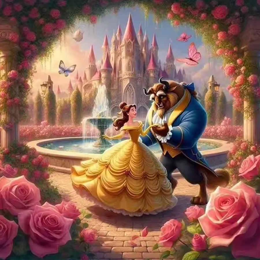 Disney Diamantmalerei Set 5D DIY Diamantstickerei in Multicolour, B/B: 40 x 40 cm - Bild 2