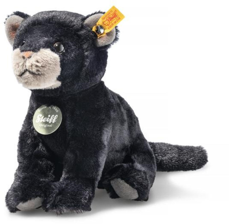 Steiff Taky Baby Panther, Plüschtier, schwarz, 19cm - Bild 1
