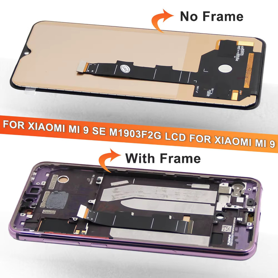 Xiaomi Mi9SE LCD Display Ersatz mit Touch Digitizer und Rahmen in Schwarz - Bild 2