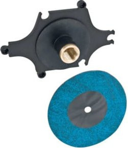 Geberit Anschluss gerade R 1/2 x Rp 1/2 mit Außengewinde und Innengewinde in Blau und Schwarz - Bild 1