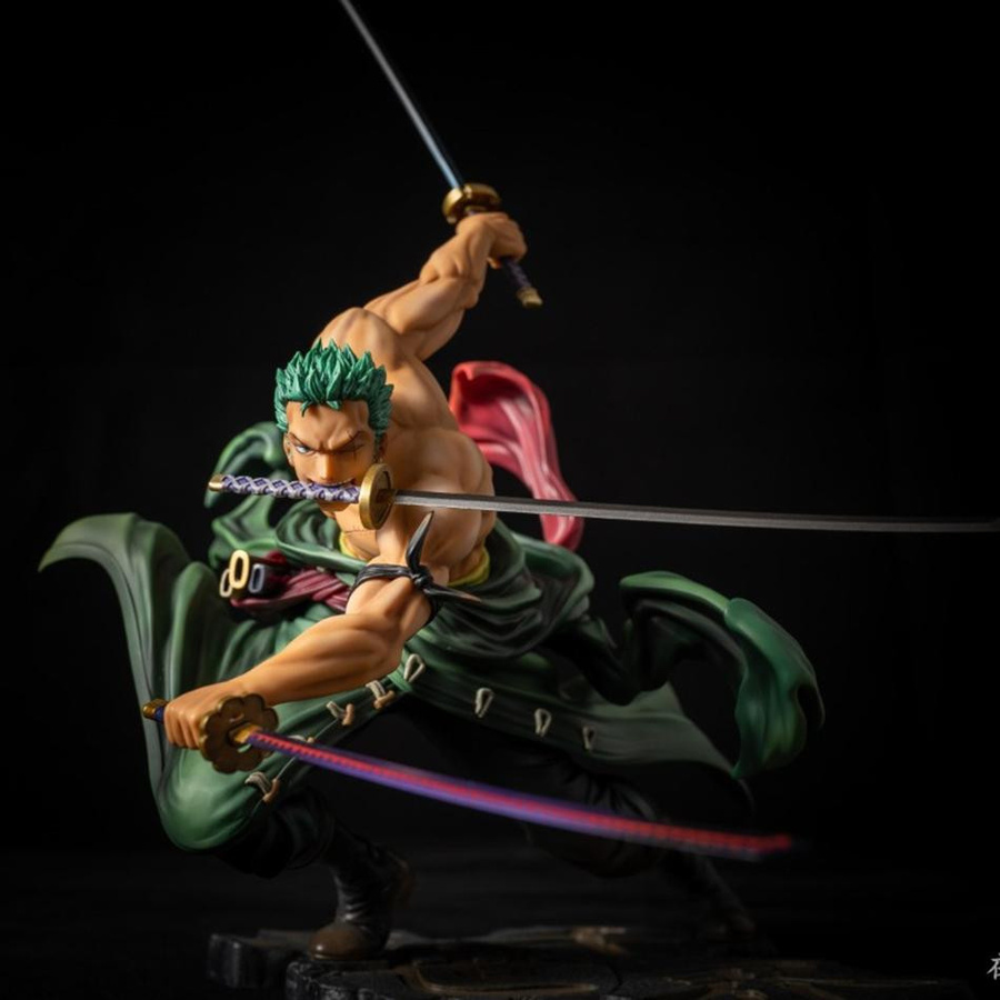 One Piece Anime Roronoa Zoro Actionfigur aus PVC in Multicolor, Höhe: 10 cm - Bild 5