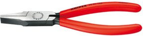 Knipex Flachzange schwarz atramentiert mit Kunststoffüberzug, Länge: 125 mm - Bild 1