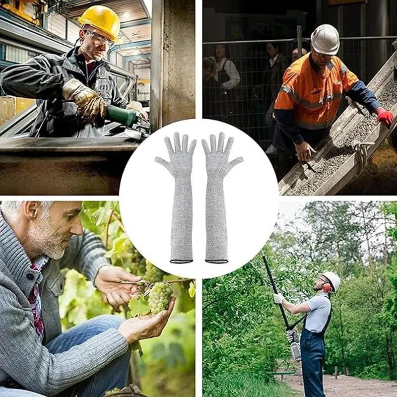 Schnittfeste Gartenarbeitshandschuhe von YDM Beauty Life aus HPPE-Fasern und Polyester in Grau für Damen und Herren - Bild 3