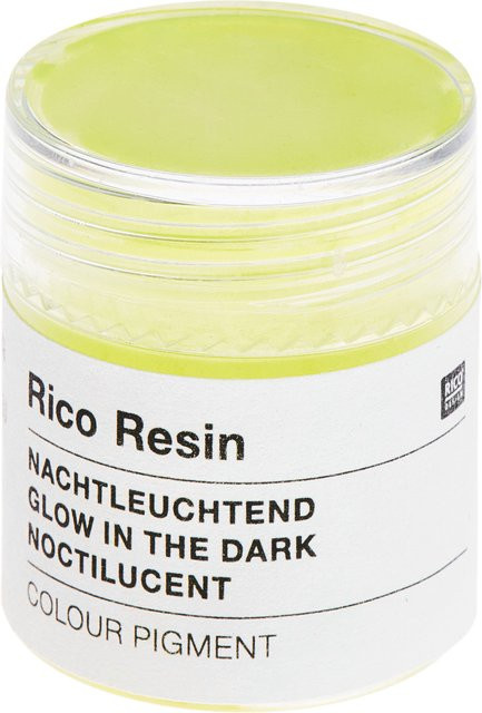 Rico Design Farbpigmente für Resin in Neon Gelb, nachtleuchtend - Bild 1